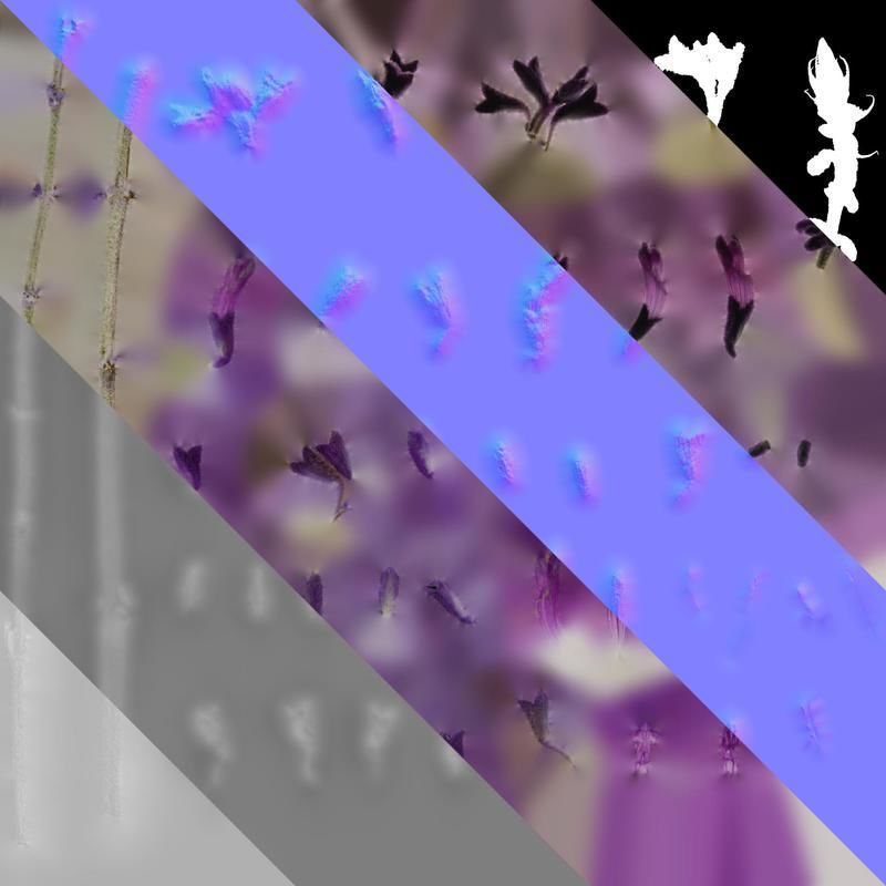 Anydrafts Salvia leucantha Flower 02 Texture_8