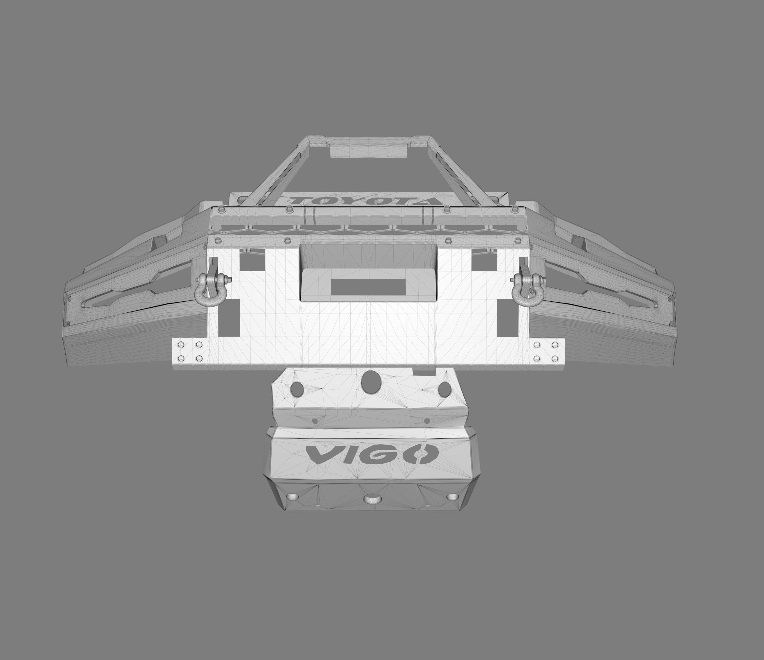 Toyota 4Runner Front Bumper Proline 3D model_7
