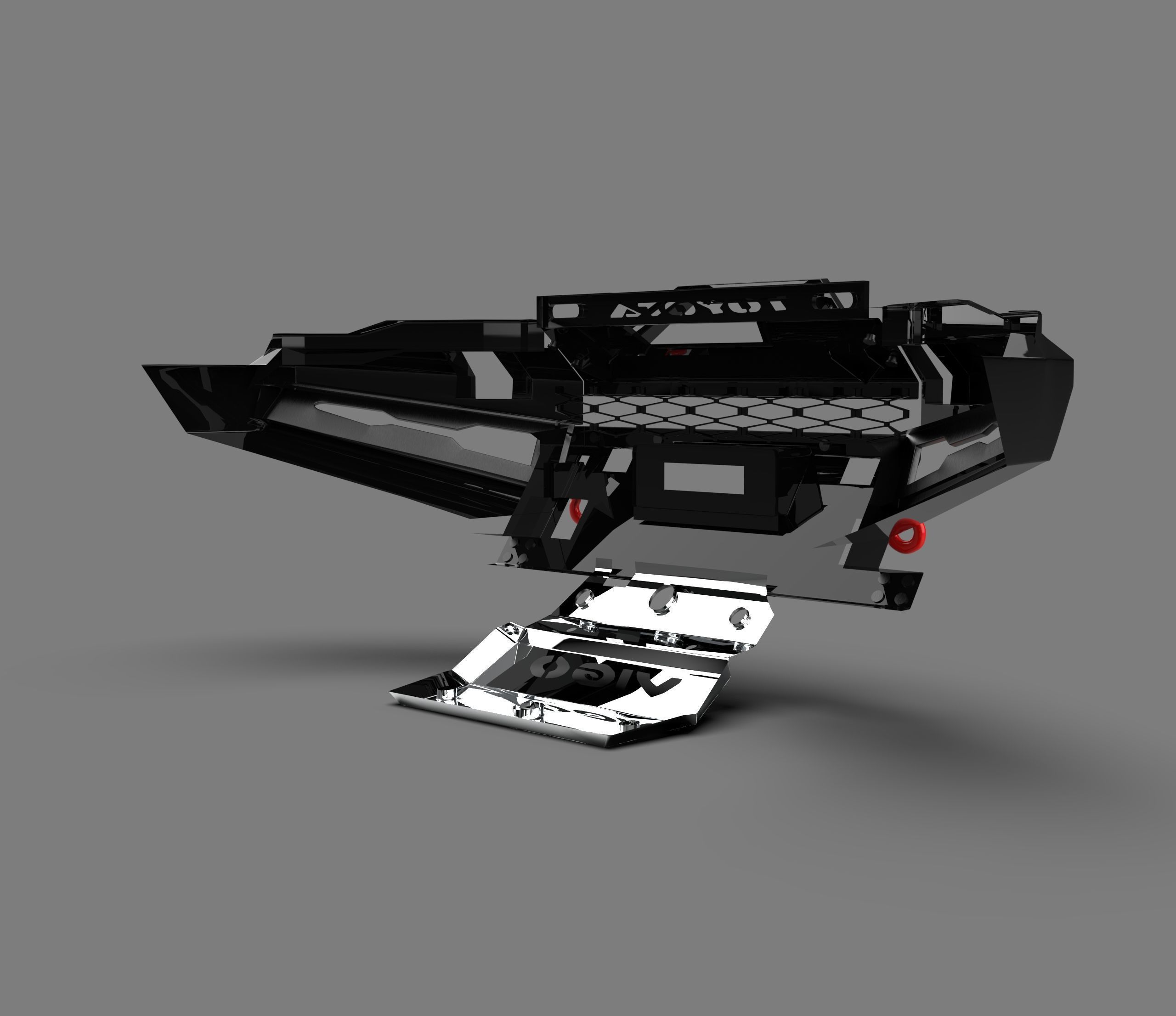 Toyota 4Runner Front Bumper Proline 3D model_3