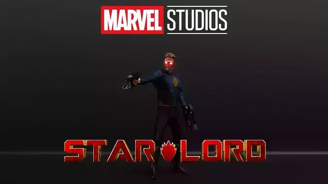 Star-Lord Low-poly 3D model