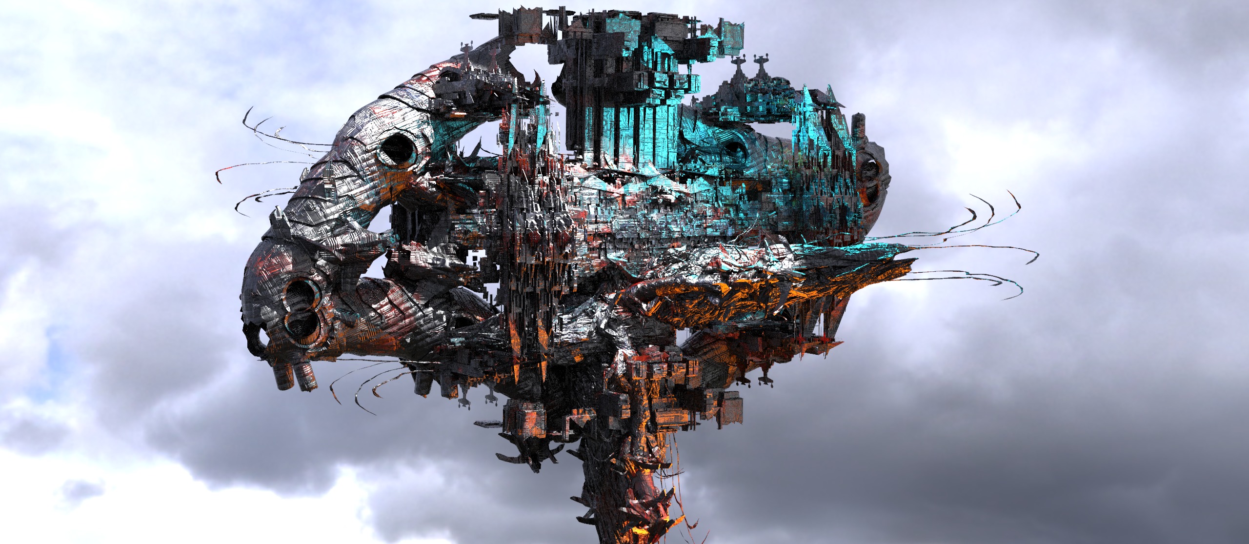 Deep Space ore vessel array 1 3D model_1