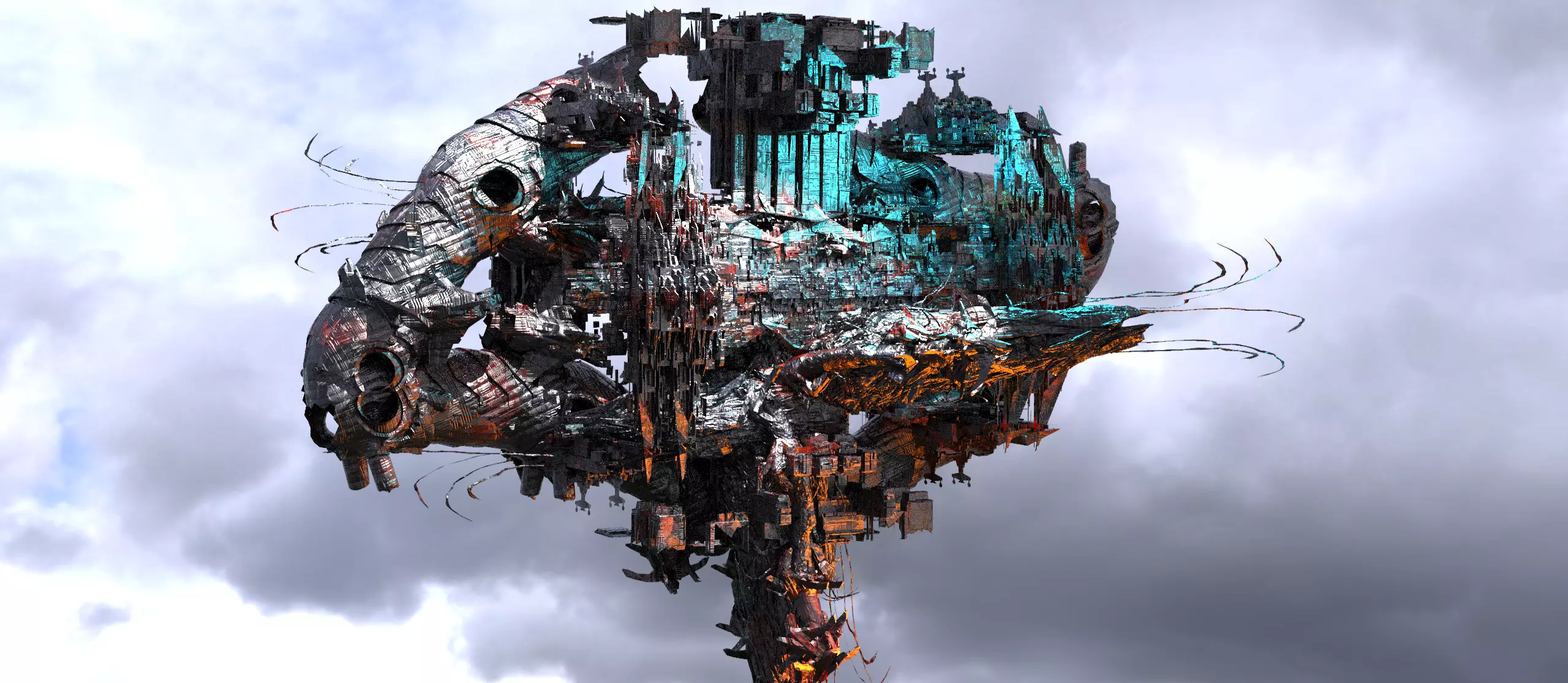 Deep Space ore vessel array 1 3D model_0