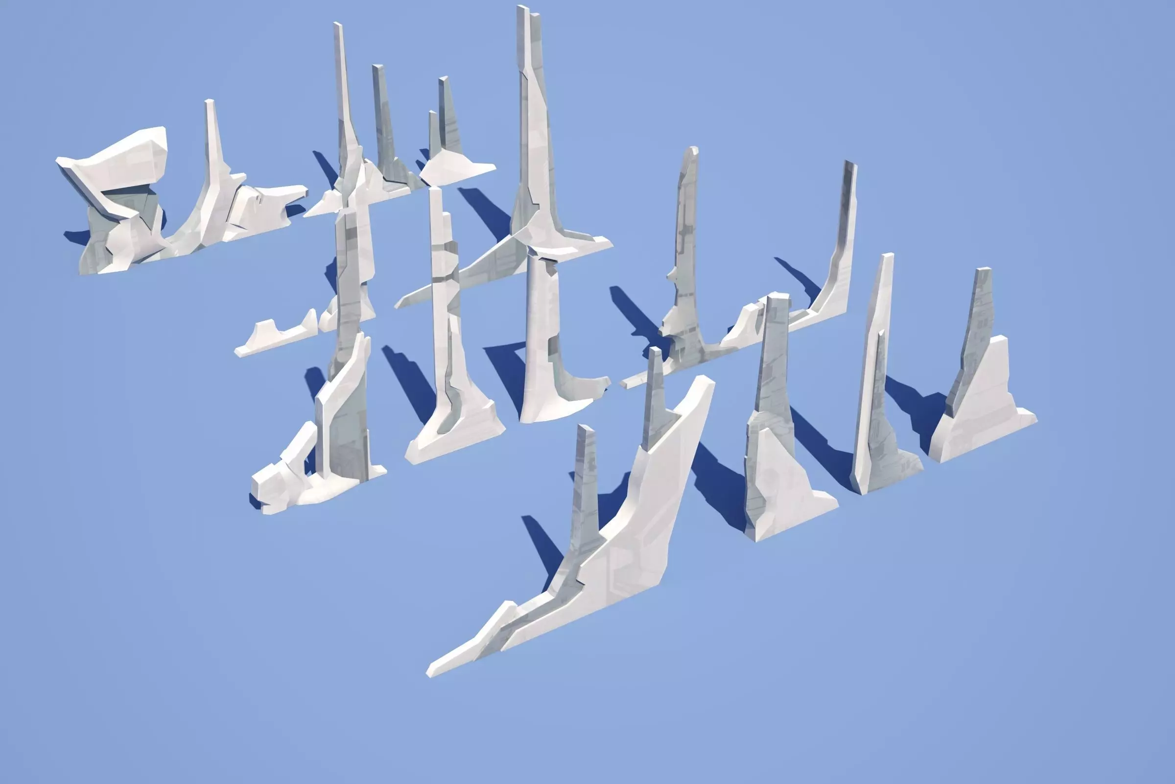 DNMK architecture set 4 3D model