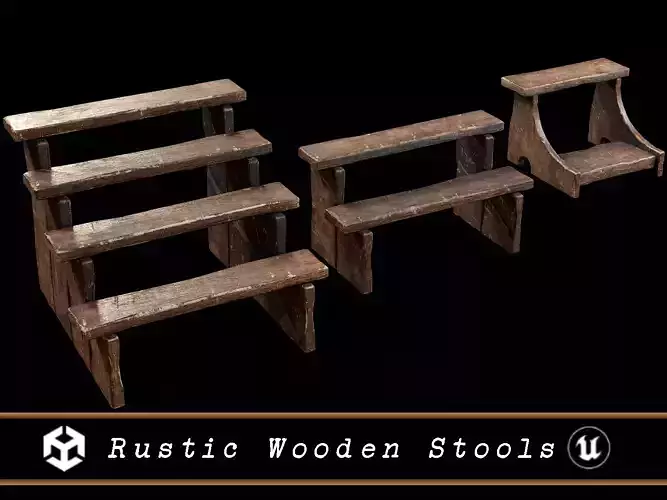 Rustic Wooden Stools