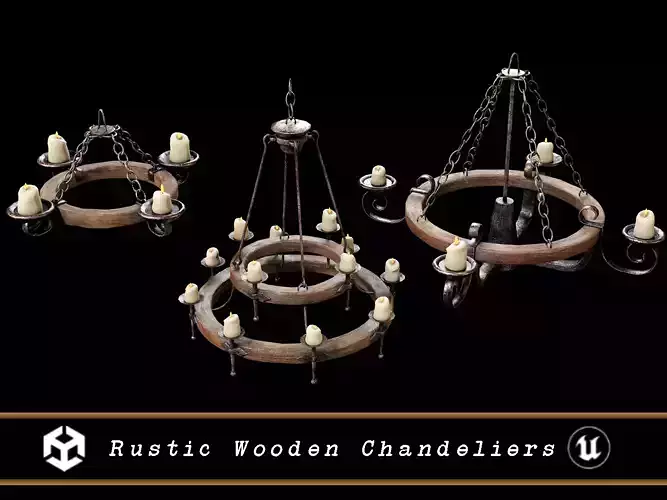 Rustic Wooden Chandeliers