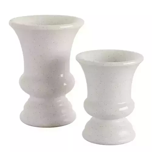 Speckled Goblet Vase Set 2