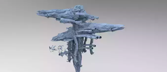 Cyberpunk asteroid base 1