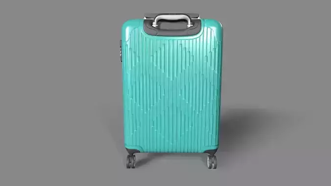 luggage suitcase Low-poly 3D model
