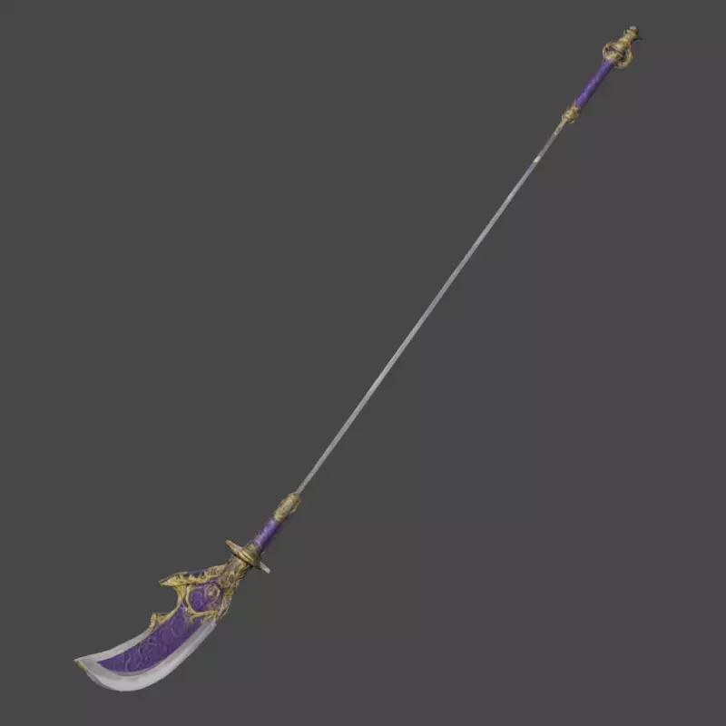 Dragon Halberd 3D model_0
