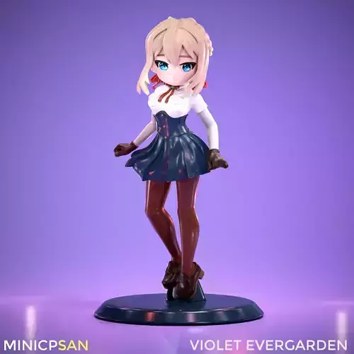 Violet Evergarden ready to go out - Anime Figure 3D print model