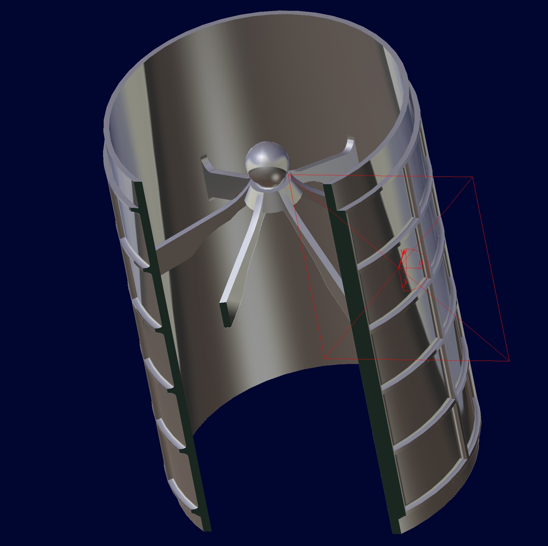 Barrel Shade 3D print model_3