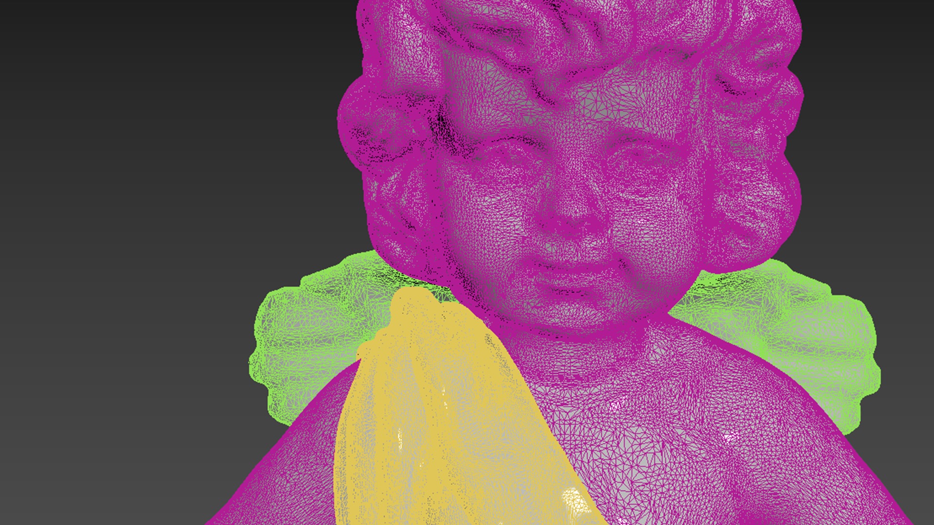 cupid angel of a Valentine Day angel sculpture not for printing 3D model_16