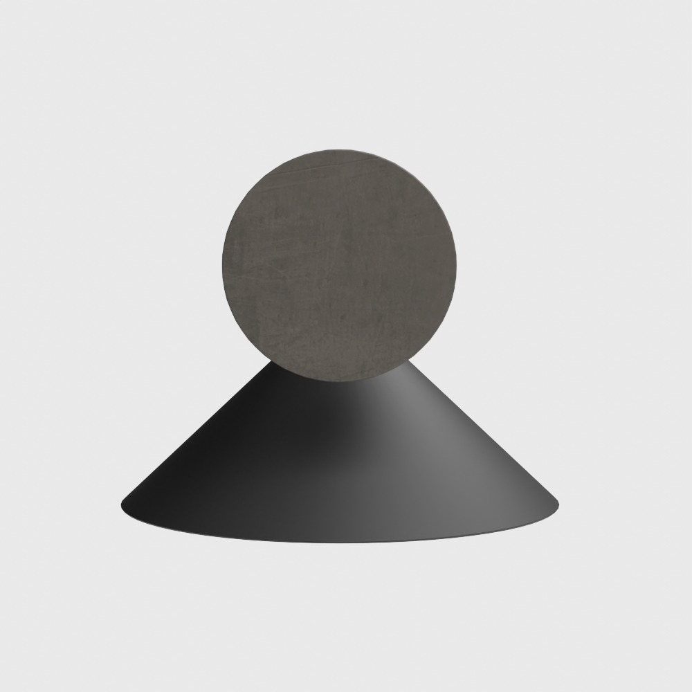 Andre Black Wall Sconce Light Low-poly 3D model_7