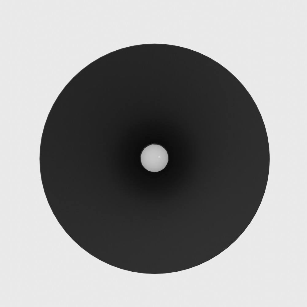 Andre Black Wall Sconce Light Low-poly 3D model_12