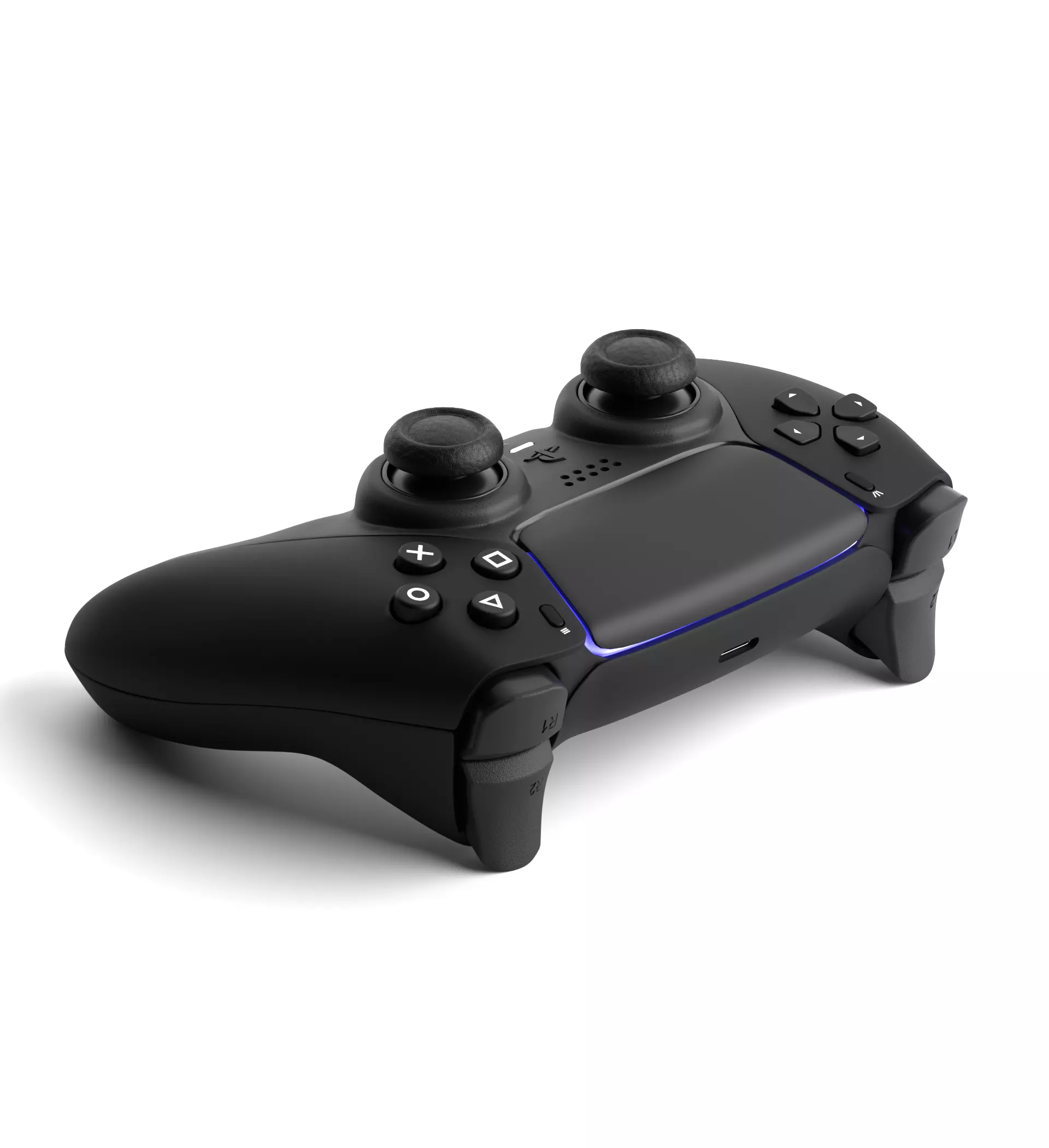 Black Ps5 Controller 3D model_0