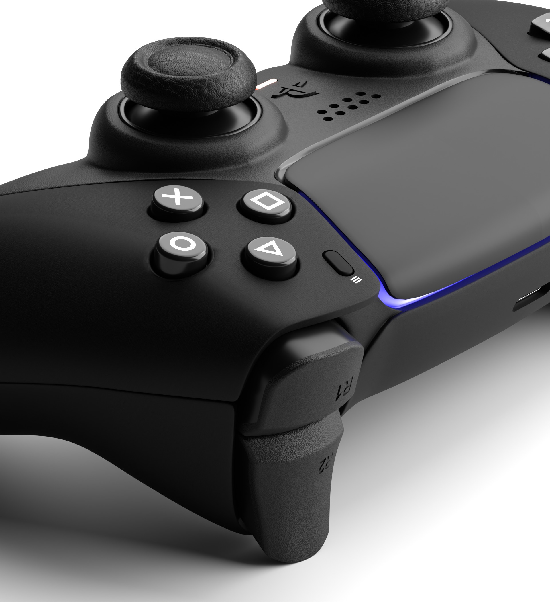 Black Ps5 Controller 3D model_1