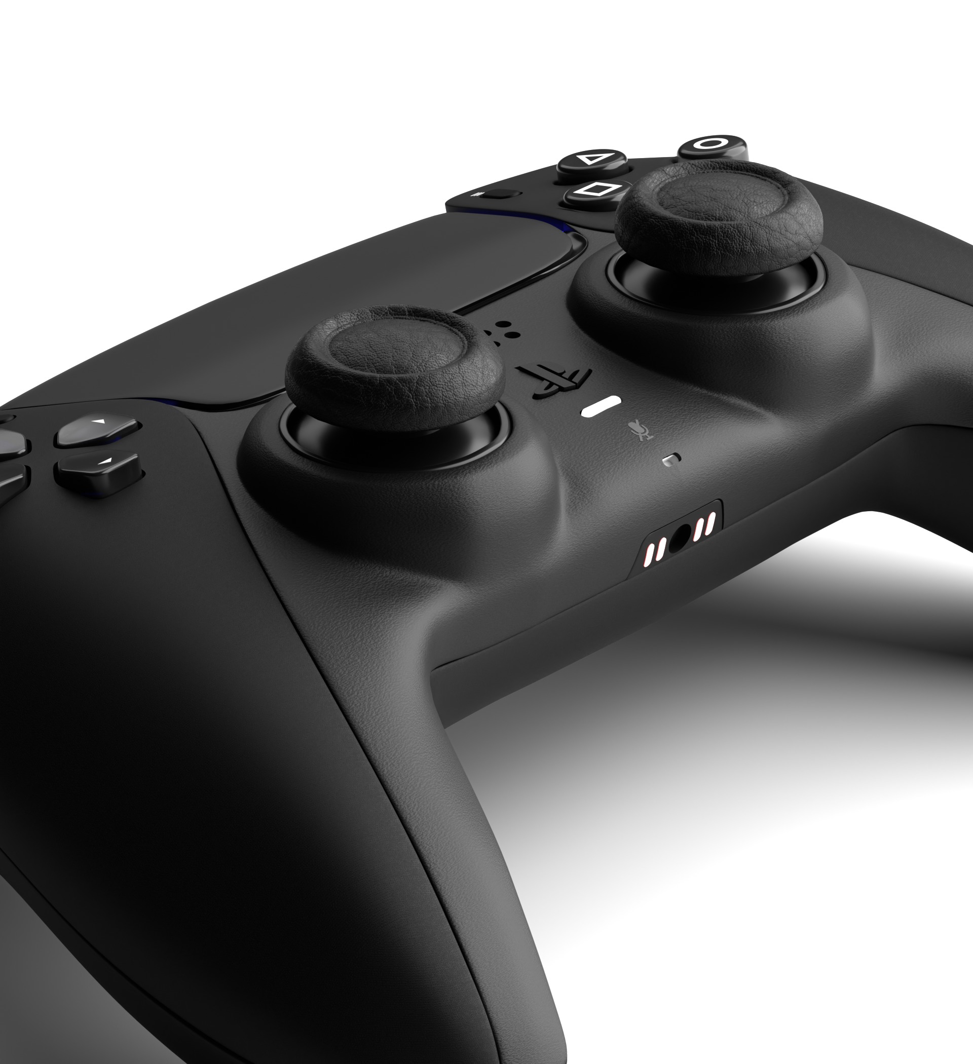 Black Ps5 Controller 3D model_2