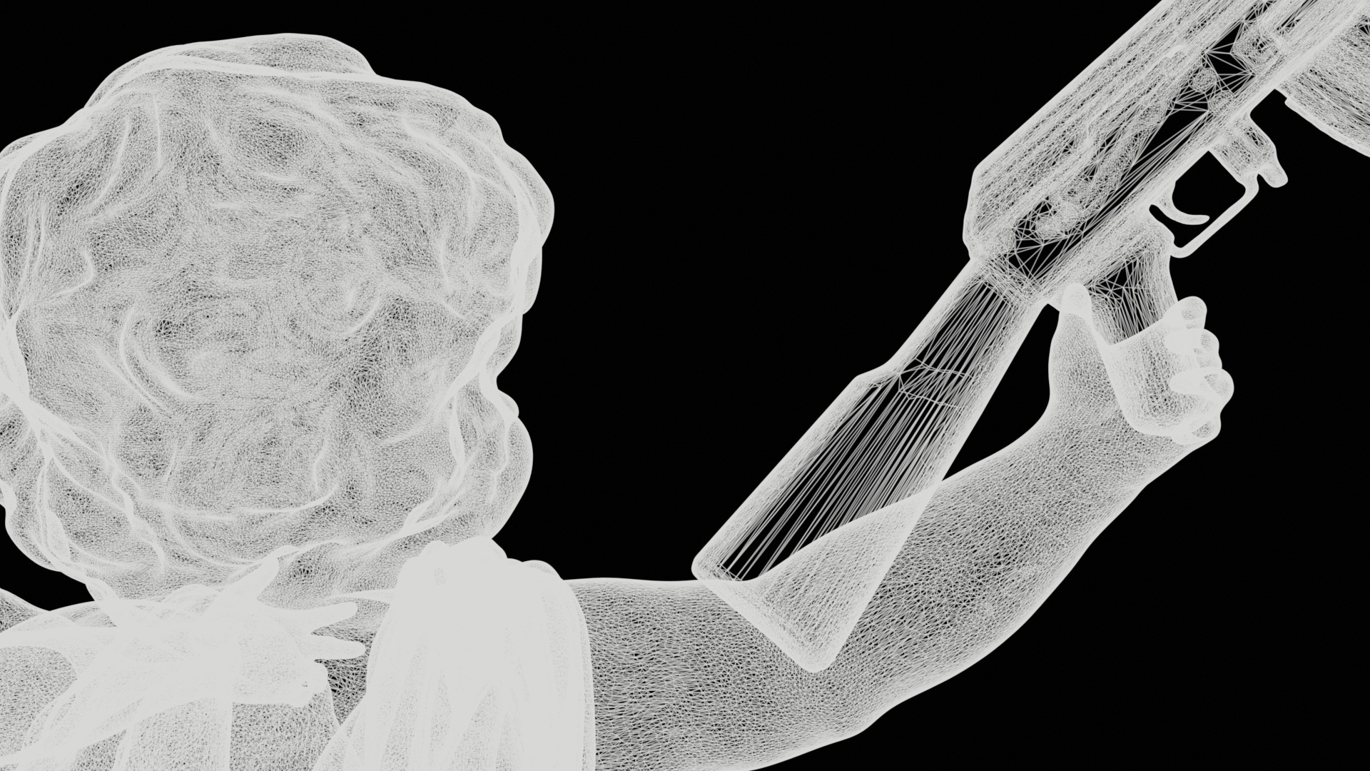 cupid angel for a Valentine Day angel sculpture not for printing 3D model_19