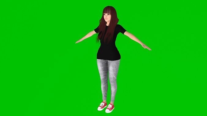 Girl 02  3D model