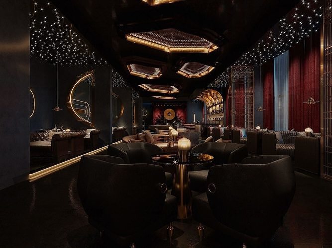 night club  interior 3D model