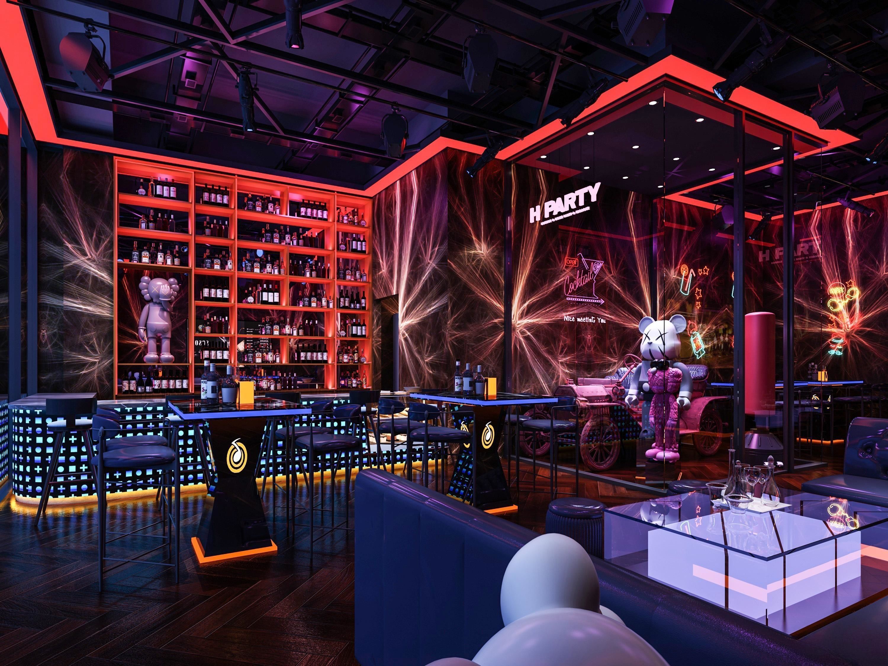 night club  interior 3D model_1