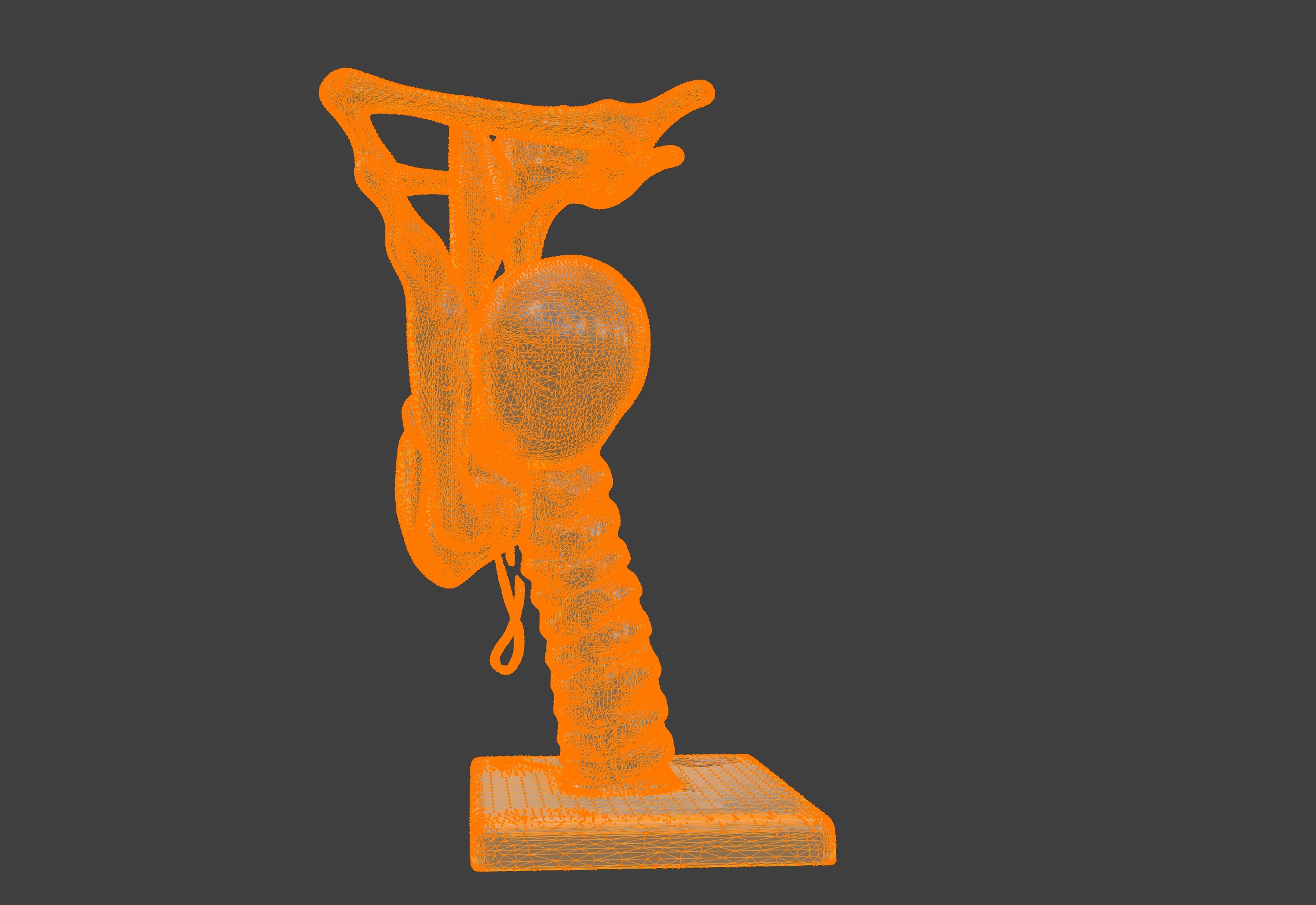 3D Model of Human Larynx Anatomy with Stand 3D print model_16