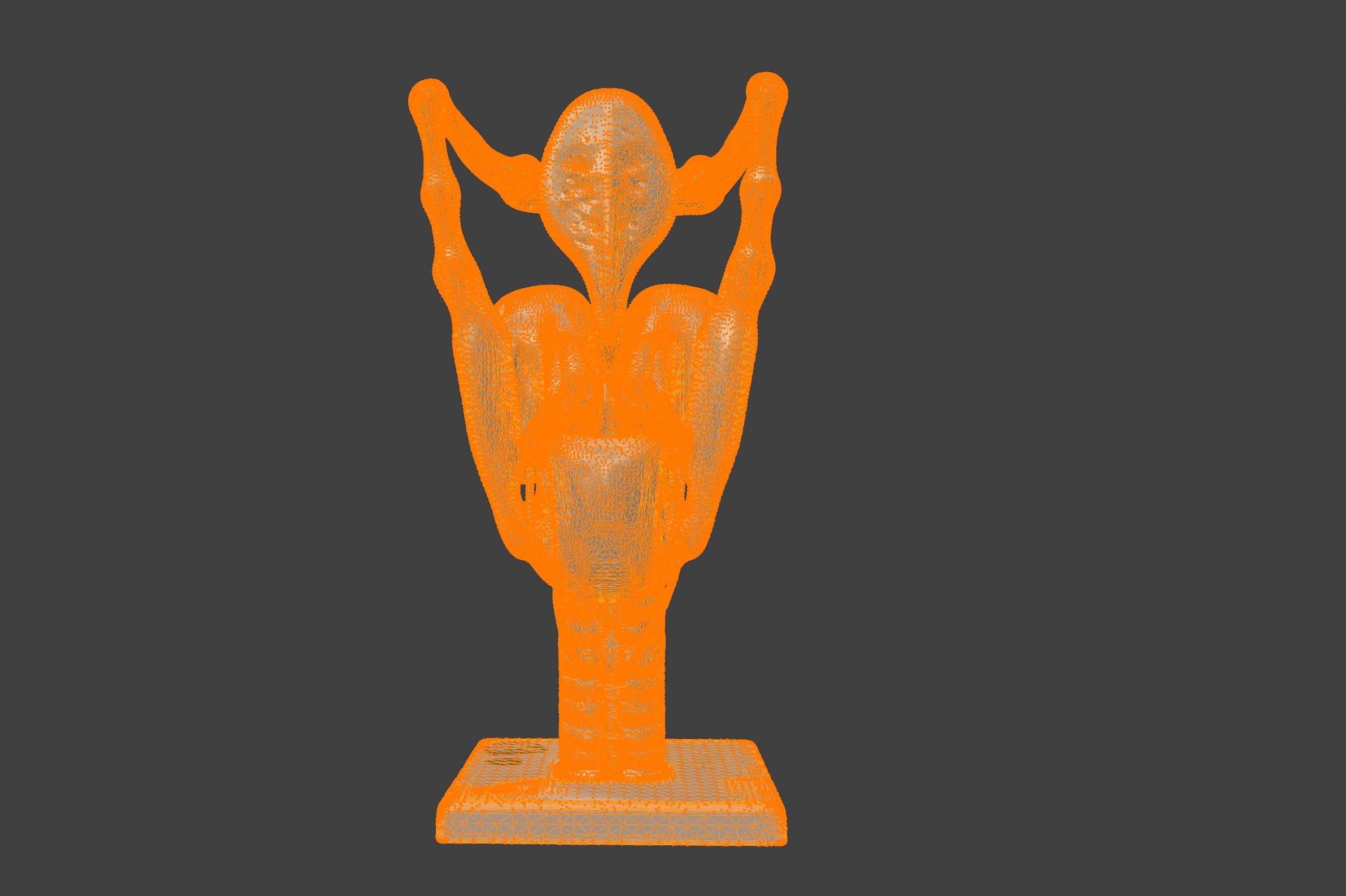 3D Model of Human Larynx Anatomy with Stand 3D print model_15