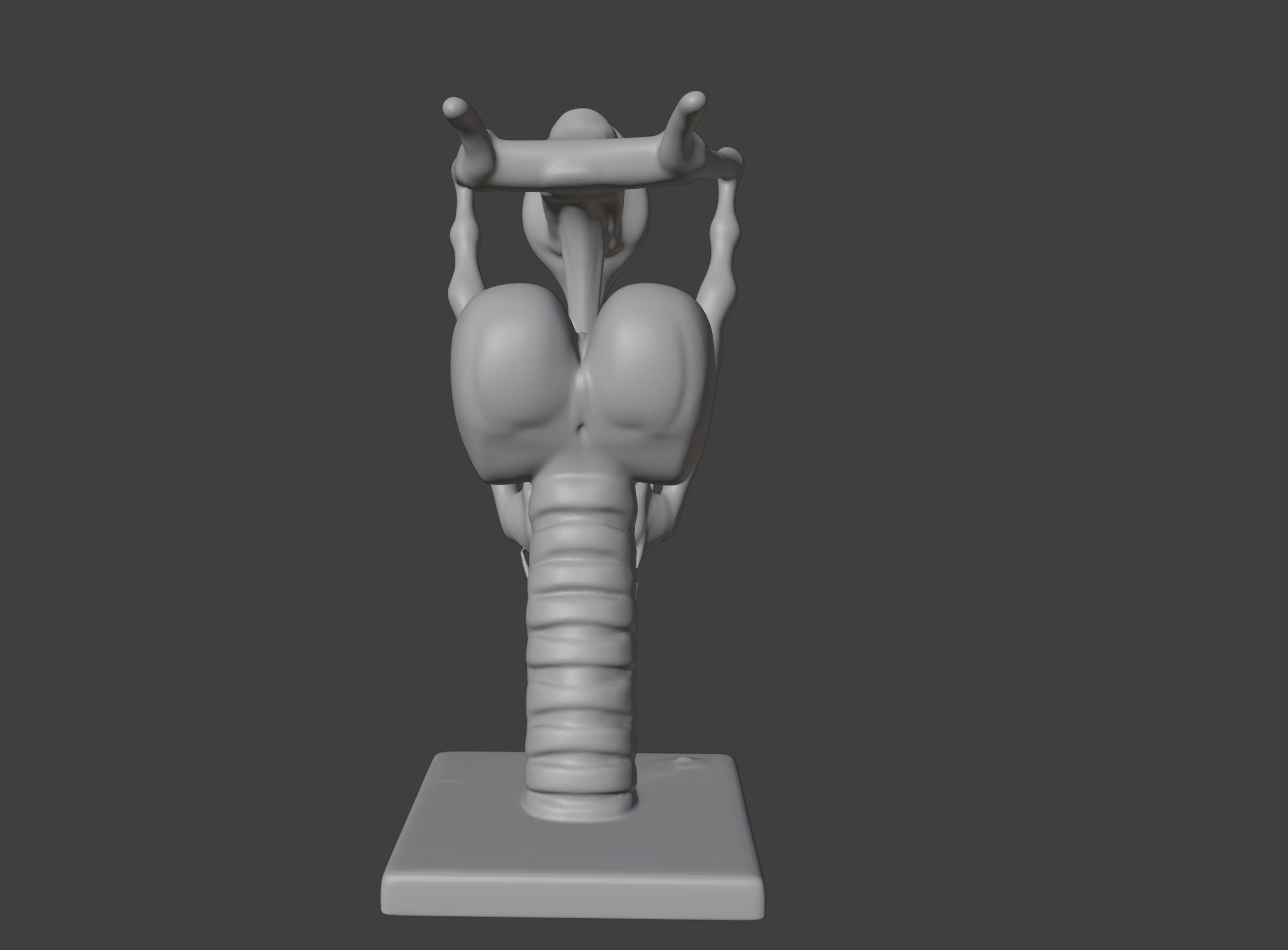 3D Model of Human Larynx Anatomy with Stand 3D print model_5