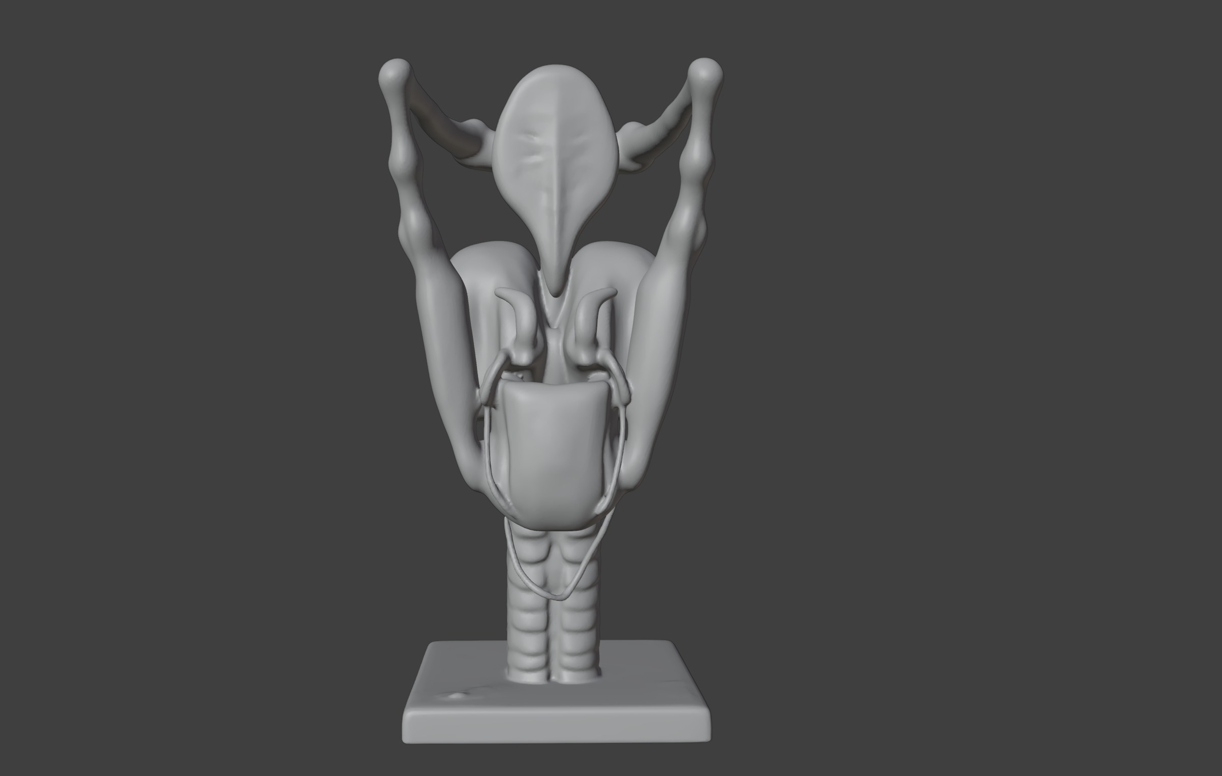 3D Model of Human Larynx Anatomy with Stand 3D print model_9