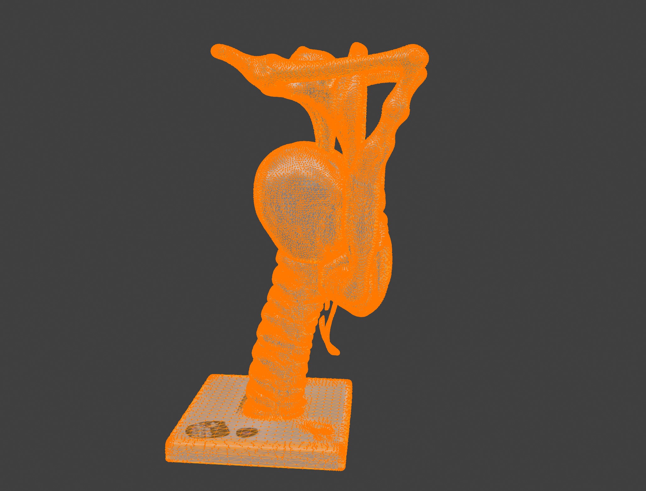 3D Model of Human Larynx Anatomy with Stand 3D print model_13
