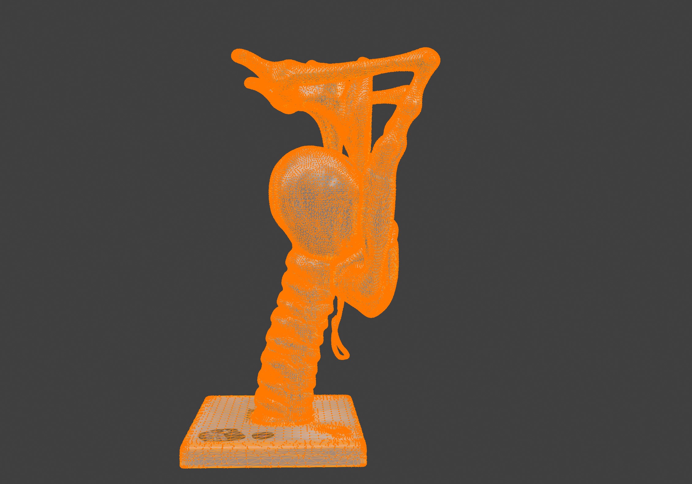 3D Model of Human Larynx Anatomy with Stand 3D print model_14