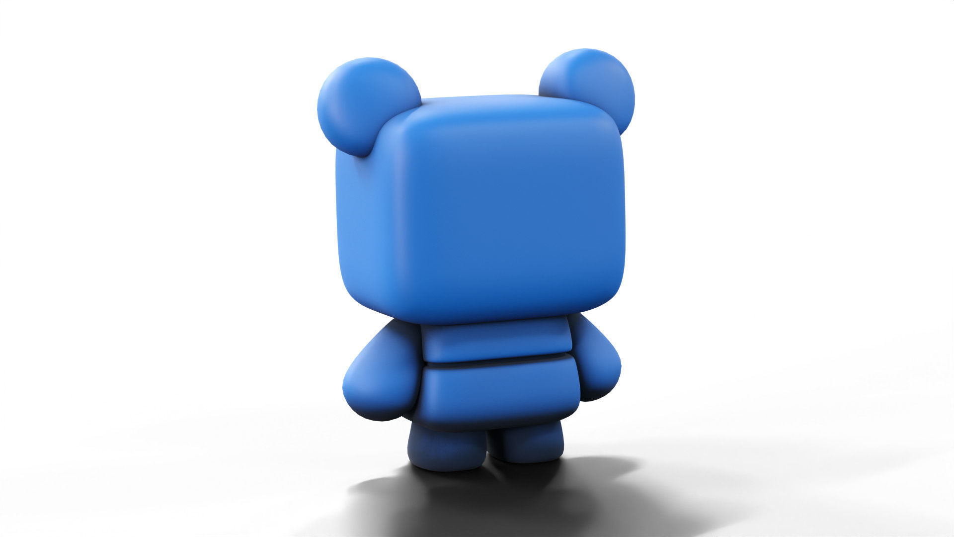 Stylized Cute Panda Character Low-poly 3D model_6