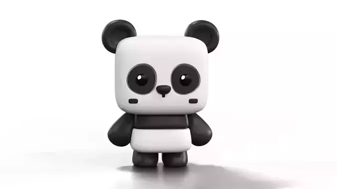 Stylized Cute Panda Character