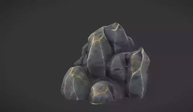Rocky Peak Game Ready 3D Model