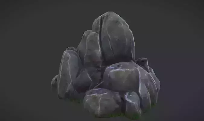 Rocks  Boulders Game Ready 3D Model