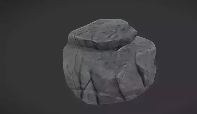 Rock Formation  Game Ready 3D Model