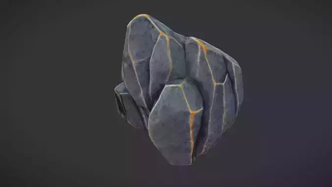 Rock Formation Game Ready 3D Model