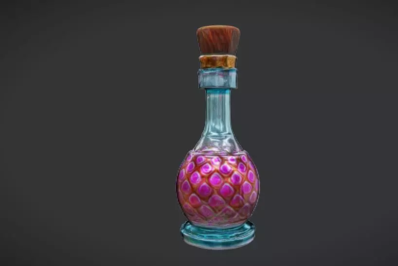Potion of Enchantment Game Ready 3D Model 3D model_0