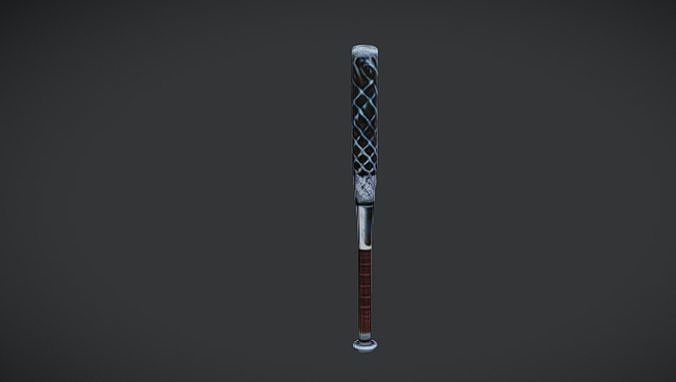 Lattice Baseball Bat Game Ready 3D Model 3D model