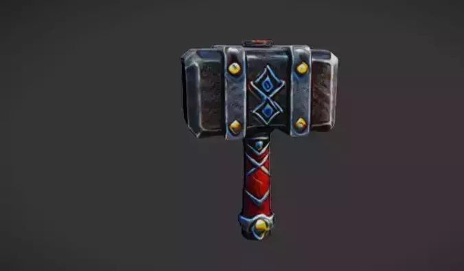 Hammer thor Game Ready 3D Model