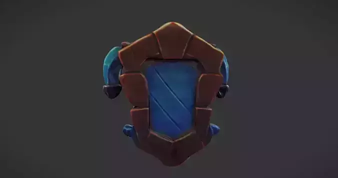 Enchanted Shield Game Ready 3D Model