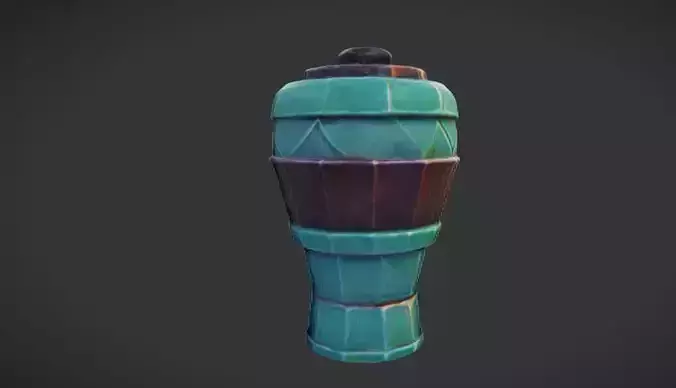 Cerulean Vessel Game Ready 3D Model