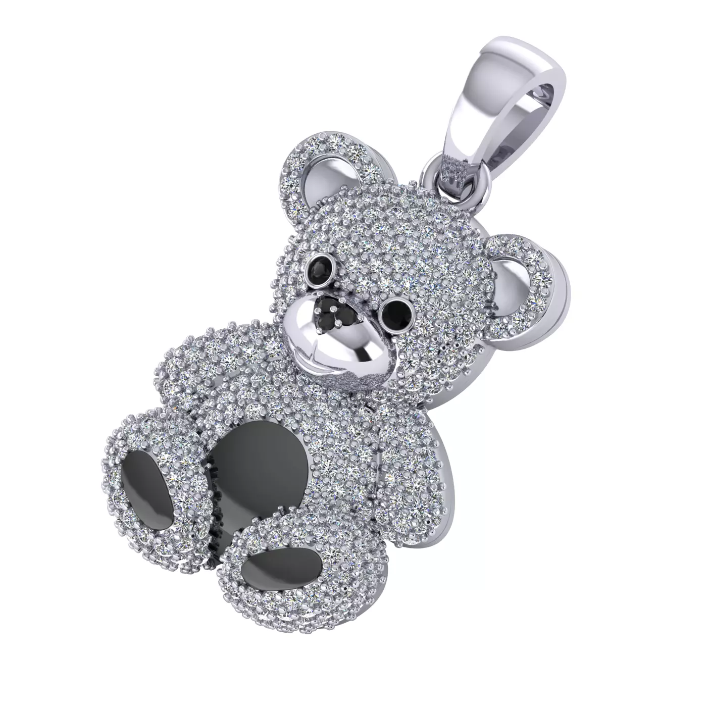 Teddy Bear pendent 3D print model 3D print model_0