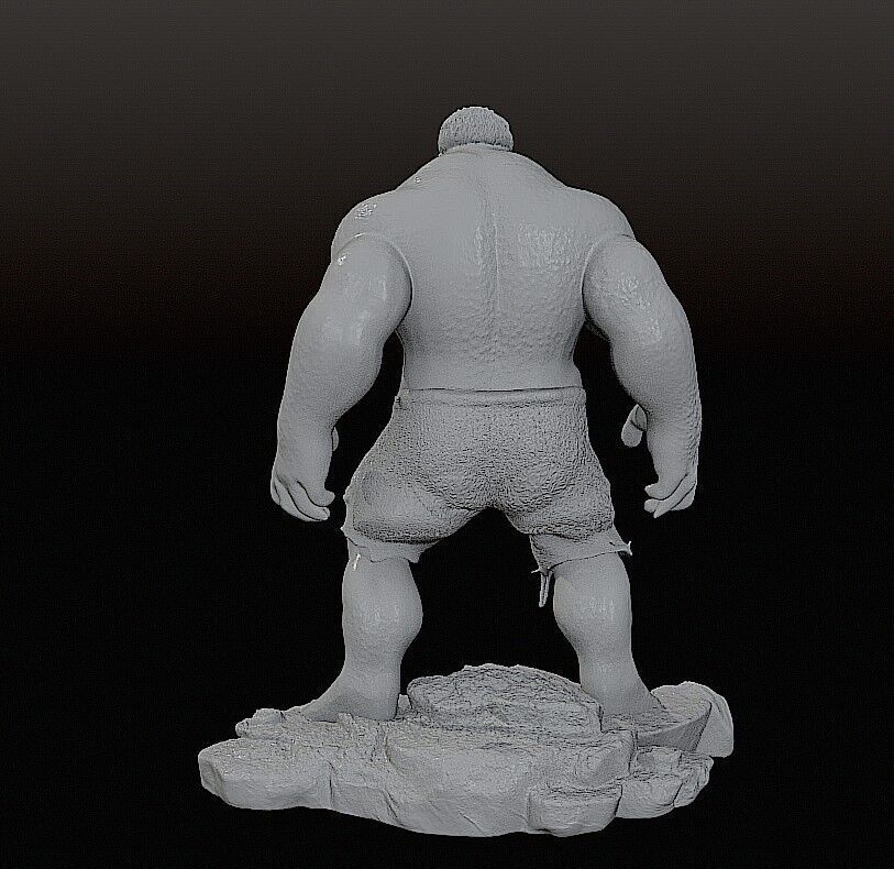 DIORAMA Wolverine vs Hulk - no cutted 3D print model_11