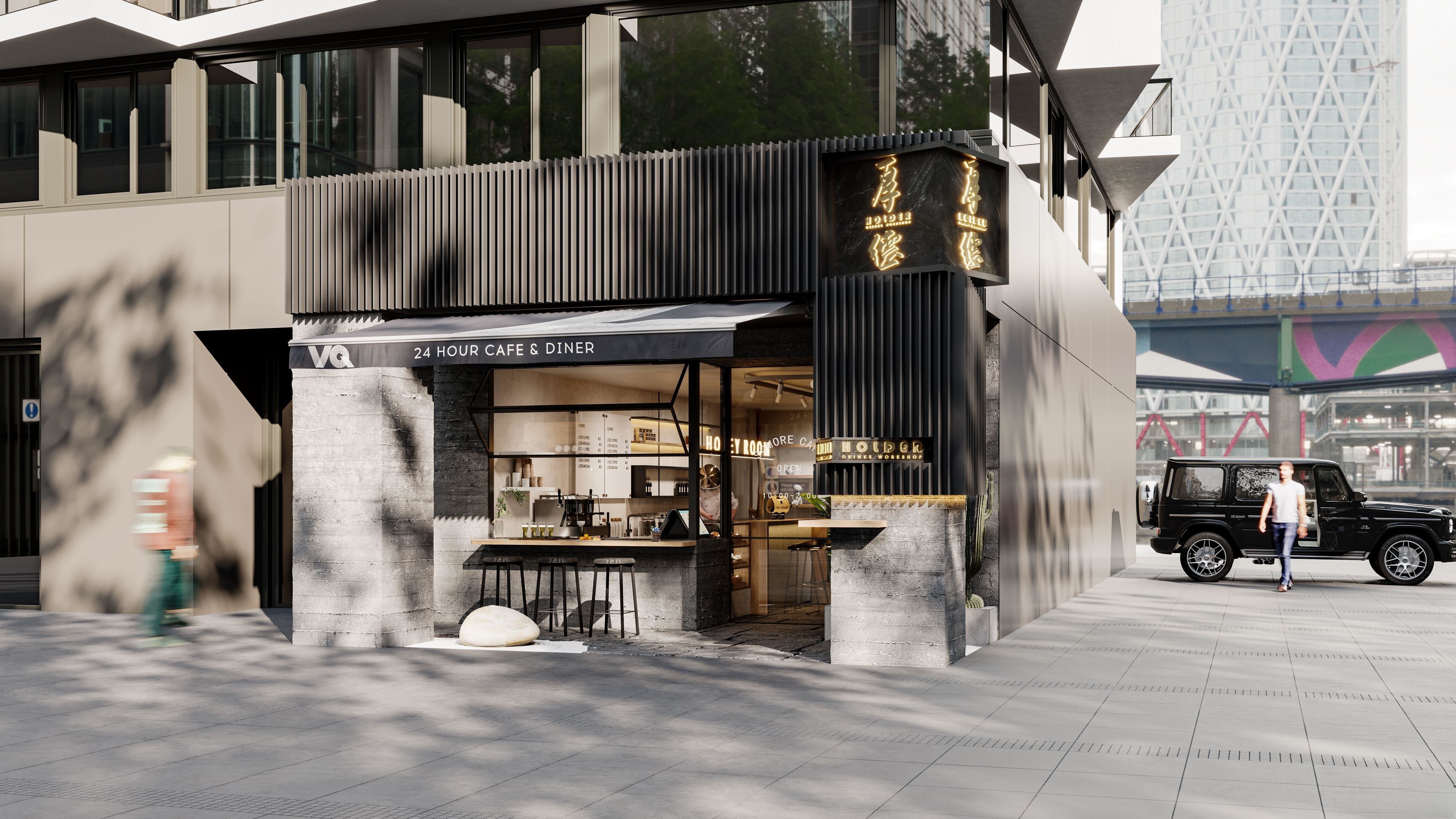 coffee shop interior 3D model_3