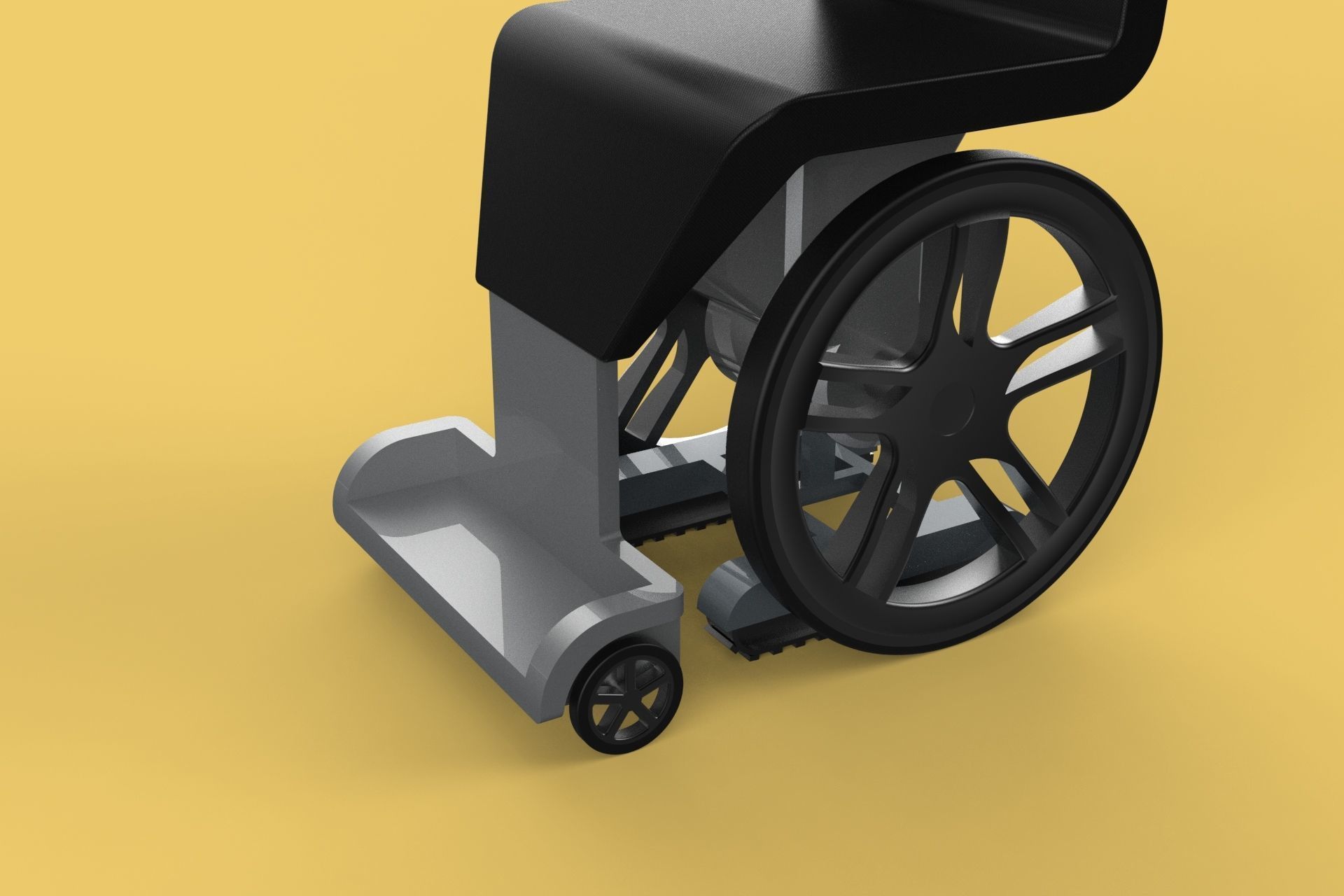 SMART WHEELCHAIR ELECTRIC AUTONOMOUS ROBOT CLIMBING STAIRS LIFT 3D model_19
