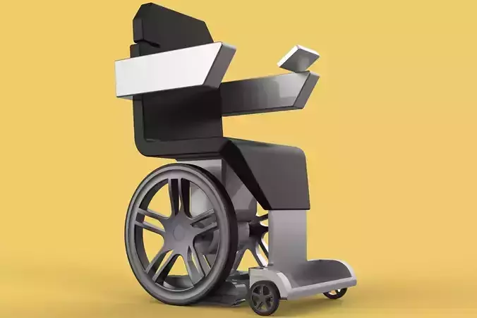SMART WHEELCHAIR ELECTRIC AUTONOMOUS ROBOT CLIMBING STAIRS LIFT 3D model