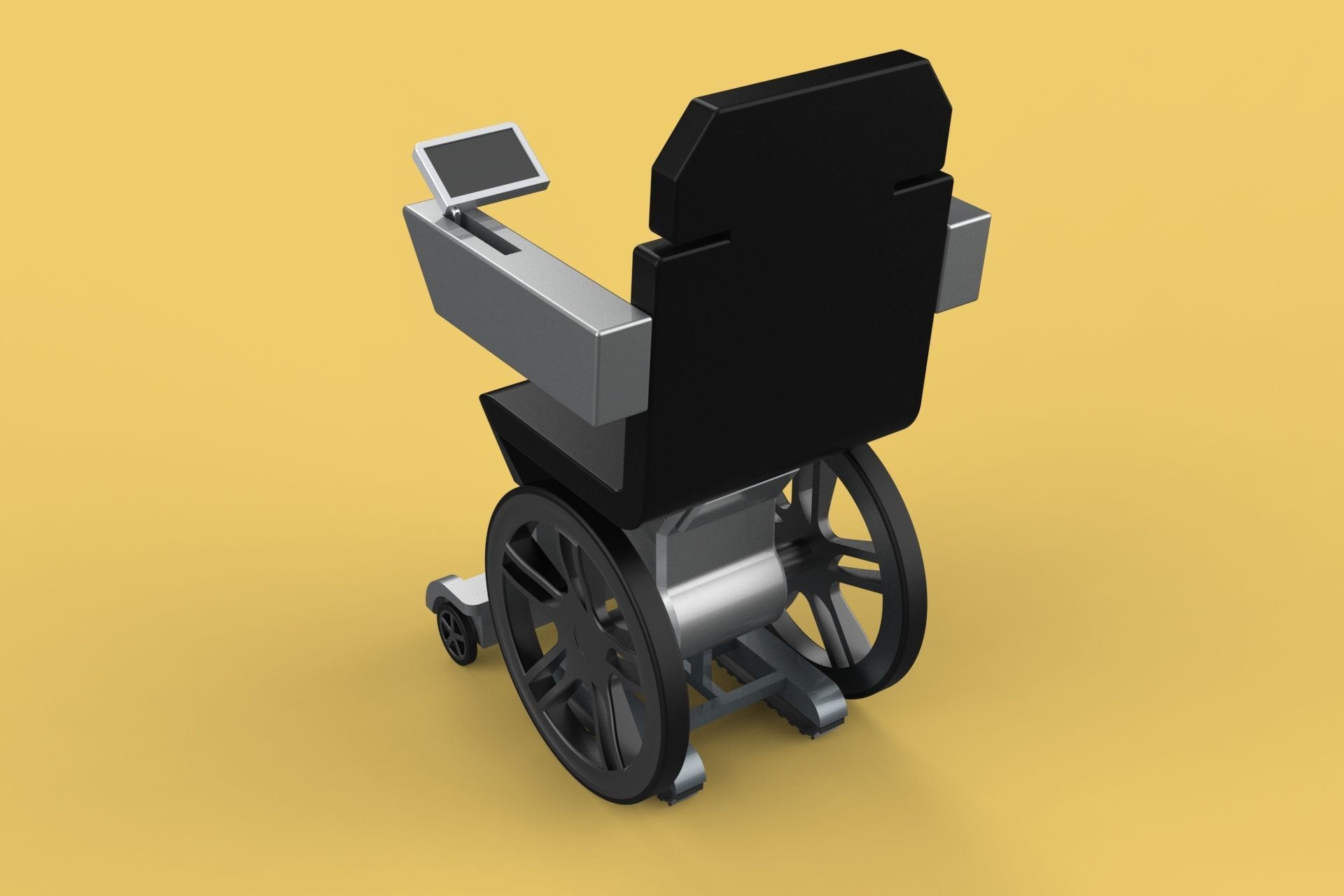 SMART WHEELCHAIR ELECTRIC AUTONOMOUS ROBOT CLIMBING STAIRS LIFT 3D model_11