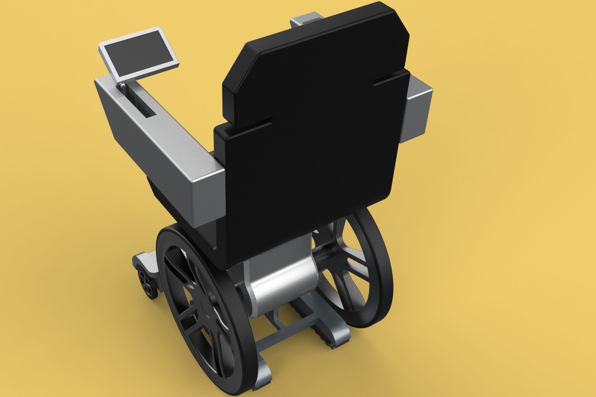 SMART WHEELCHAIR ELECTRIC AUTONOMOUS ROBOT CLIMBING STAIRS LIFT 3D model_6