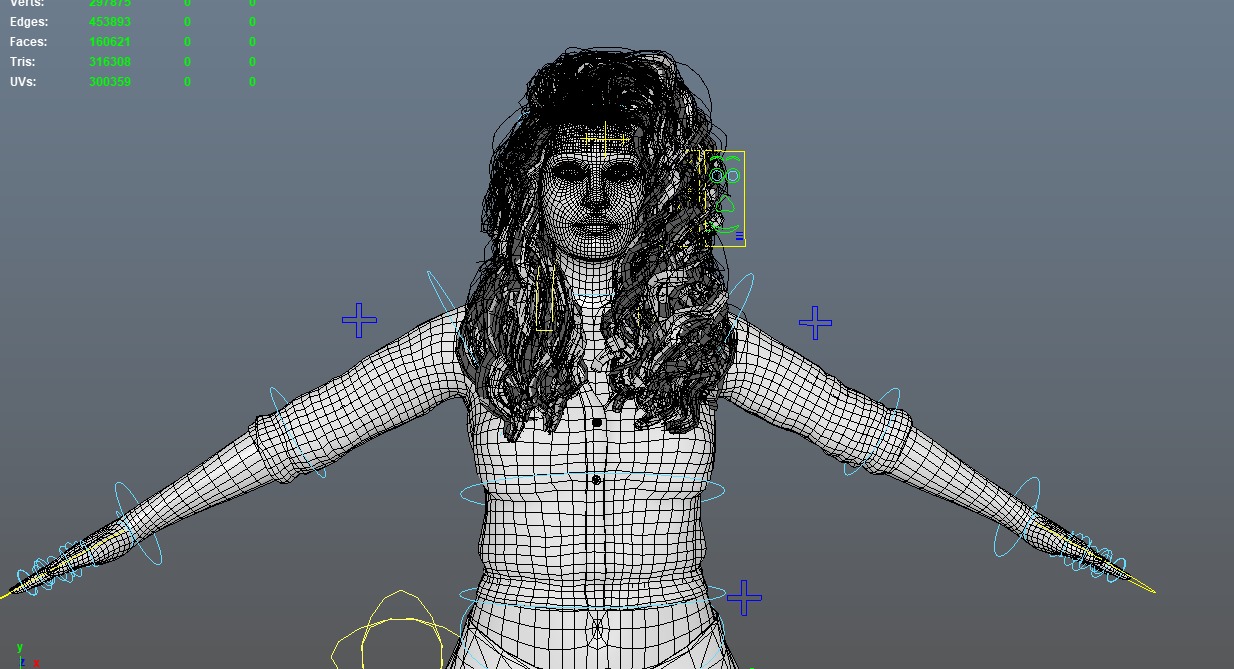 Girl 03 3D model_4